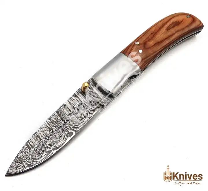 Easy Knife Hand Made Damascus Folding Knife for EDC Use_HM-Knives_2