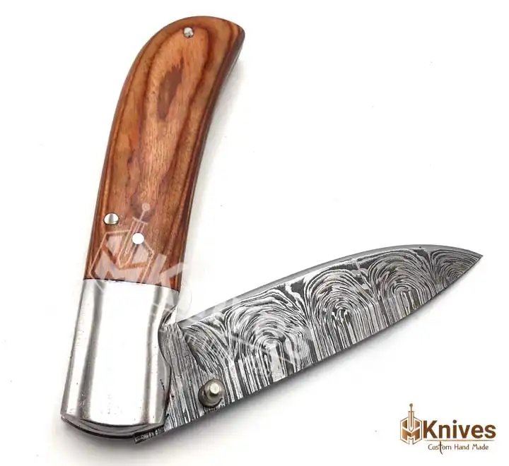 Easy Knife Hand Made Damascus Folding Knife for EDC Use_HM-Knives_6