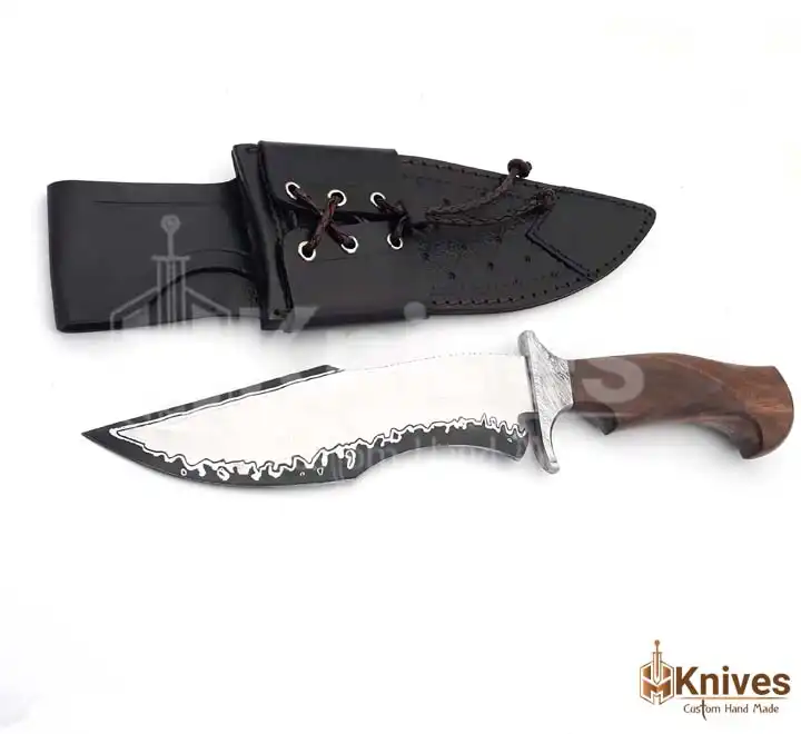 14 inch J2 Steel Hand Made Hunting Bowie Knife with Beautiful Leather Sheath by HMKnives (2)