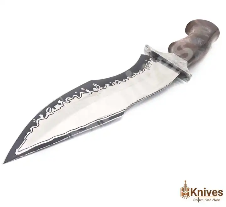 14 inch J2 Steel Hand Made Hunting Bowie Knife with Beautiful Leather Sheath by HMKnives (4)