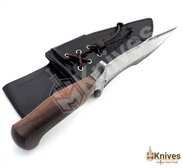 14 inch J2 Steel Hand Made Hunting Bowie Knife with Beautiful Leather Sheath by HMKnives (7)