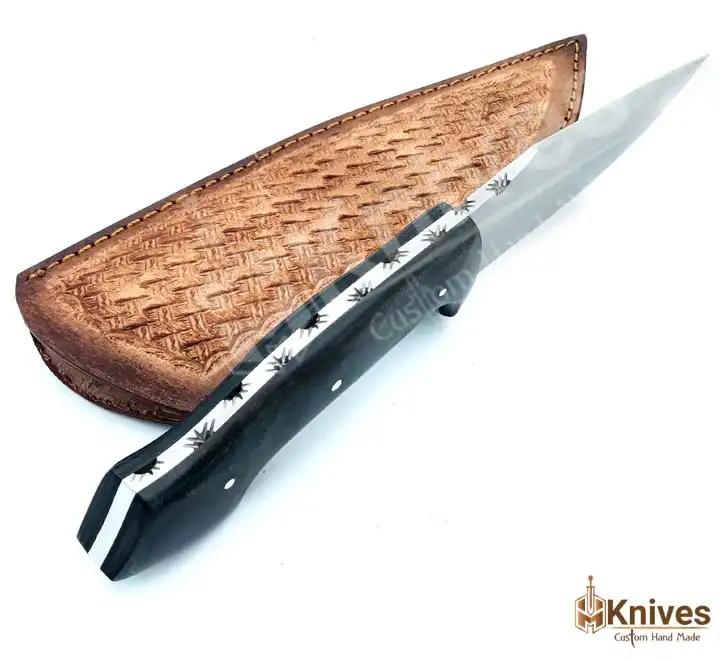 Custom Hand Made J2 Steel Fishing Knife with Micarta Handle & Leather Sheath by HMKnives (5)