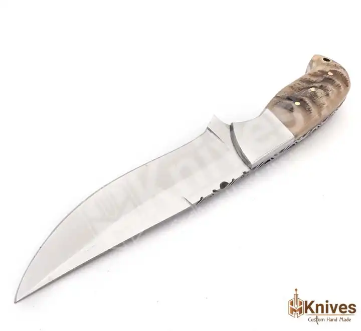Custom Hand Made J2 Steel Skinner Knife for Fishing & Camping with Sheep Horn Handle by HMKnives (2)