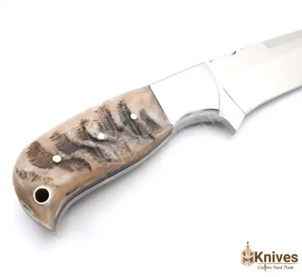 Custom Hand Made J2 Steel Skinner Knife for Fishing & Camping with Sheep Horn Handle by HMKnives (3)