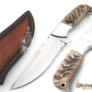 Custom Hand Made J2 Steel Skinner Knife for Fishing & Camping with Sheep Horn Handle by HMKnives (7)
