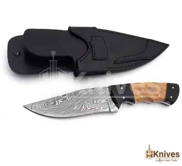 Damascus Steel Hand Made Fancy Skinner Knife for Fishing & Camping Use by HMKnives (1)
