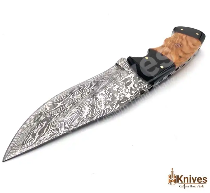 Damascus Steel Hand Made Fancy Skinner Knife for Fishing & Camping Use by HMKnives (2)