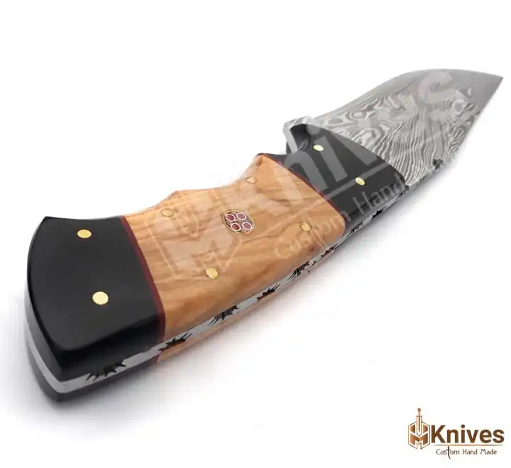 Damascus Steel Hand Made Fancy Skinner Knife for Fishing & Camping Use by HMKnives (5)