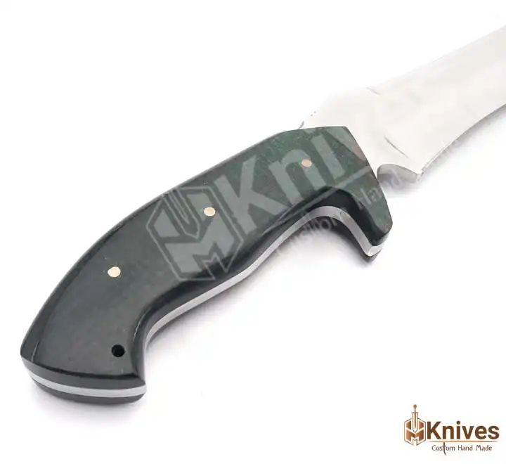 J2 Steel 11 inch Hand Made Fishing Camping Knife with Green Micarta Handle by HMKnives (4)