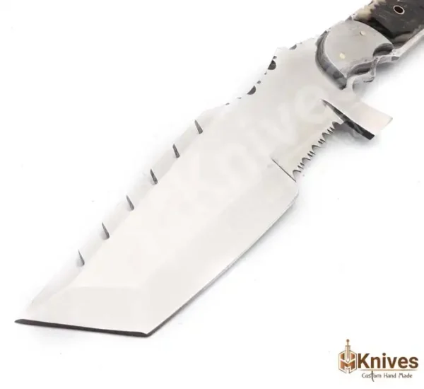 J2 Steel Hand Made Trekker Dagger High Polish Knife with Horn Handle (1)