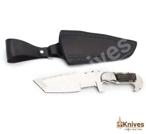 J2 Steel Hand Made Trekker Dagger High Polish Knife with Horn Handle (2)