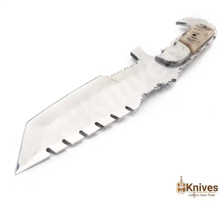 J2 Steel Hand Made Trekker Dagger High Polish Knife with Horn Handle (3)