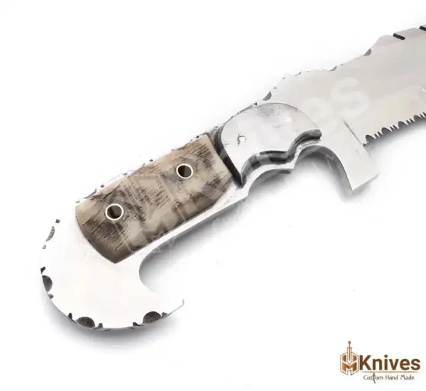 J2 Steel Hand Made Trekker Dagger High Polish Knife with Horn Handle (4)