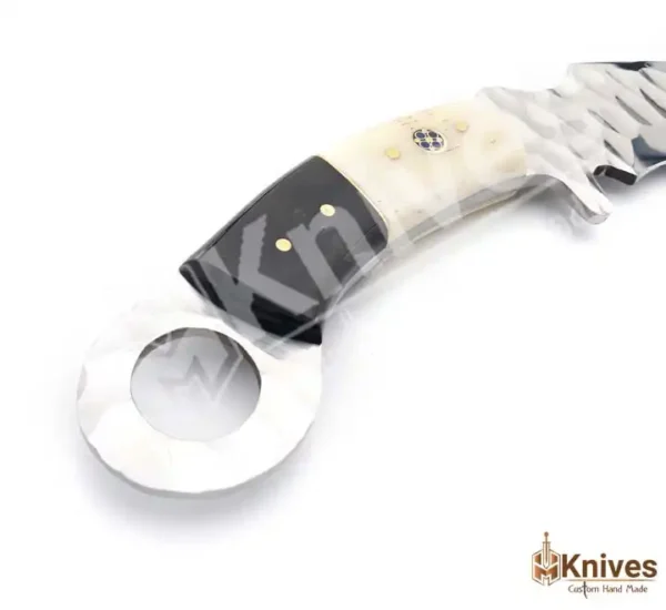 J2 Steel Karambit Knife High Polish Hand Forged Full Tang Blade & Horn Bone Handle by HMKnives (4)