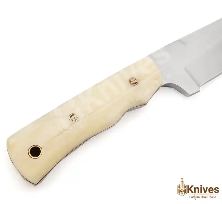D2 Steel Skinner Knife with Bone Handle-4