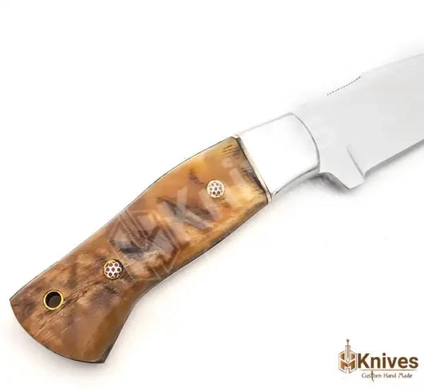 D2 Steel Skinner Knife with Sheep Horn handle-3