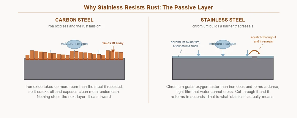 Steel Composition Comparison: Stainless vs Carbon Steel - Chromium and Carbon Percentages